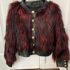 Balmain X H&M faux fur